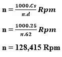 Rumus Menghitung Rpm Mesin