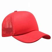 Topi Trucker Merah Polos